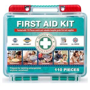 General Medi 110 Pieces Small First Aid Kit